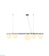 подвесная люстра lumina deco baristica ldp 6012-5 chr+wt