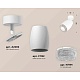 комплект накладного светильника ambrella light techno spot xm1122002 swh/cl белый песок/прозрачный (a2202, c1122, n7191)