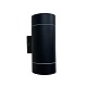 уличный настенный светильник uniel uul-s92a 2х50w/gx53 ip65 black ul-00009365