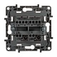 переключатель двухклавишный legrand etika 10a 250v алюминий 672412