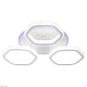потолочная светодиодная люстра escada centauri 10263/3led bl