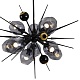 люстра на штанге delight collection burst 9720p-10s black/smoky