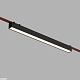 трековый однофазный светильник denkirs belty linear dk5577-bk