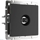тв-розетка werkel оконечная черный матовый w1183008 4690389157028