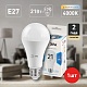 лампа светодиодная эра e27 21w 4000k led a65-21w-840-e27 б0035332