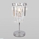 настольная лампа eurosvet elegante 01136/1 хром/прозрачный хрусталь strotskis