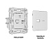 комплект механизма розетки 2usb a+c 20w (быстрая зарядка) ambrella volt alfa ma111010