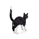 настольная лампа jobby the cat black and white seletti