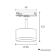 трековый однофазный светильник wolta basic wtl-gx53/01b