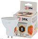лампа светодиодная эра gu10 8w 2700k led mr16-8w-827-gu10 б0036728