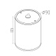 уличный светодиодный светильник maytoni bar o306cl-l7gf