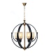 подвесная люстра lumina deco bergen ldp 1232-6 bk+md