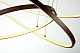 подвесная люстра led4u l5053-80-60-40 br