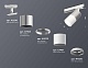комплект трекового светильника ambrella light track system xt (a2536, c7405, a2070, c7401, n7020) xt7401070