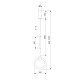 подвесной светодиодный светильник eurosvet rim 90165/1 черный жемчуг