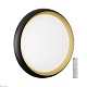 настенно-потолочный светодиодный светильник sonex pale tofiq black 7651/el