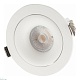 встраиваемый светильник denkirs roto dk2120-wh
