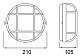 уличный настенный светильник deko-light syrma round grey 401016