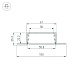 профиль arlight linia60-fantom-3000 anod 046410