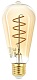 лампа светодиодная эра e27 7w 2400k f-led st64-7w-824-e27 spiral gold б0047665