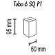 накладной светильник topdecor tubo6 sq p1 26