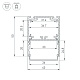 алюминиевый профиль arlight sl-line-4050-3l-2000 anod 044666