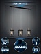 подвесной светильник seven fires timea wd4003/3p-bk-gd