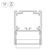 алюминиевый профиль arlight sl-line-4050-3l-2000 anod 044666