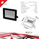 прожектор reluce 54001-9.2-001ol led100w bk
