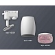 комплект трекового светильника ambrella light track system xt1122022 swh/pi белый песок/розовый (a2520, c1122, n7193)
