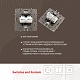 розетка rj45 arte milano 217.45-2.shampan