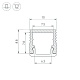 алюминиевый профиль arlight sl-mini-10-2000 black 049018
