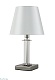 настольная лампа crystal lux nicolas nicolas lg1 nickel/white