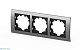 рамка трехместная elbi zena platin 500-073600-227