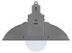 настенный светильник эра nled-488-1w-ms-w б0051478
