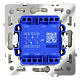 проходной переключатель двухклавишный с подсветкой voltum s70 vls020405