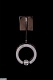 бра ani le7710/1w black chrome