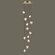 каскадная люстра delight collection md24001033-12a gold/clear