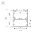 алюминиевый профиль arlight sl-linia52-3l-f-2000 anod 044682