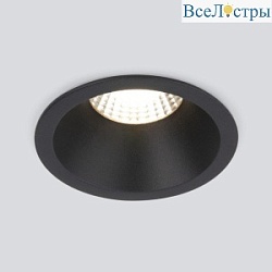 Встраиваемый светодиодный светильник Elektrostandard Lin 15266/LED 7W 3000K BK черный a063926