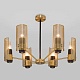 люстра на штанге eurosvet grino 70139/6 латунь