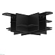коннектор x-образный denkirs smart tr2114-bk