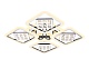 потолочная светодиодная люстра ambrella light acrylica ice fa288