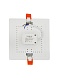 встраиваемый светильник elvan vls-108sq-18w-nh-wh