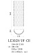 бра amelie le3029/1ws ch