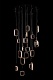 подвесная люстра theona le7701/19 black chrome