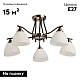 потолочная люстра de markt альфа 115010205