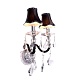 бра lumina deco denica ldw 66249-2 bk