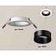 комплект встраиваемого светильника ambrella light techno spot xc6512002 swh/sbk белый песок/черный песок (c6512, n6111)
