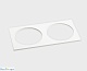 двойная рамка italline it08-8038 white